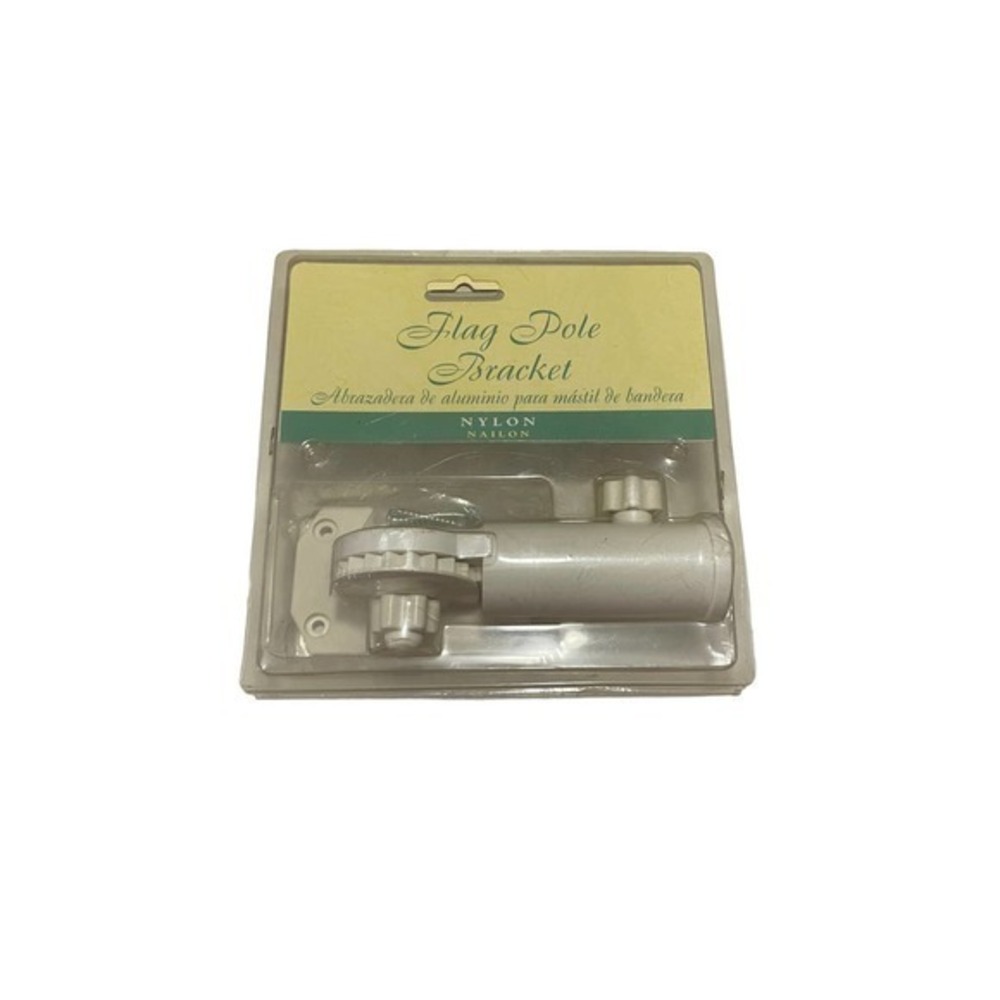 Vintage Toland Nylon Adjustable 1" Diameter Flag Pole Bracket 98779 White New!